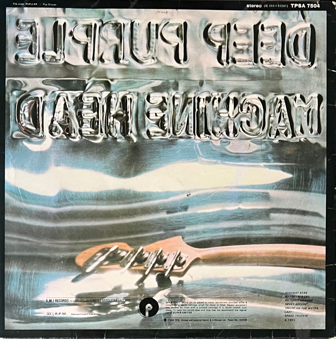 Vinyles: DEEP PURPLE - MACHINE HEAD – D'occasion à Horw par Belowzero0 1