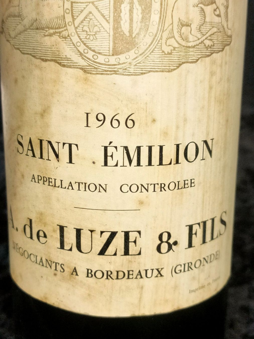 Vino: SAINT ÉMILION 1966 – Nuovo (secondo la descrizione) da Genève venduto da Leboucheoreilles 3