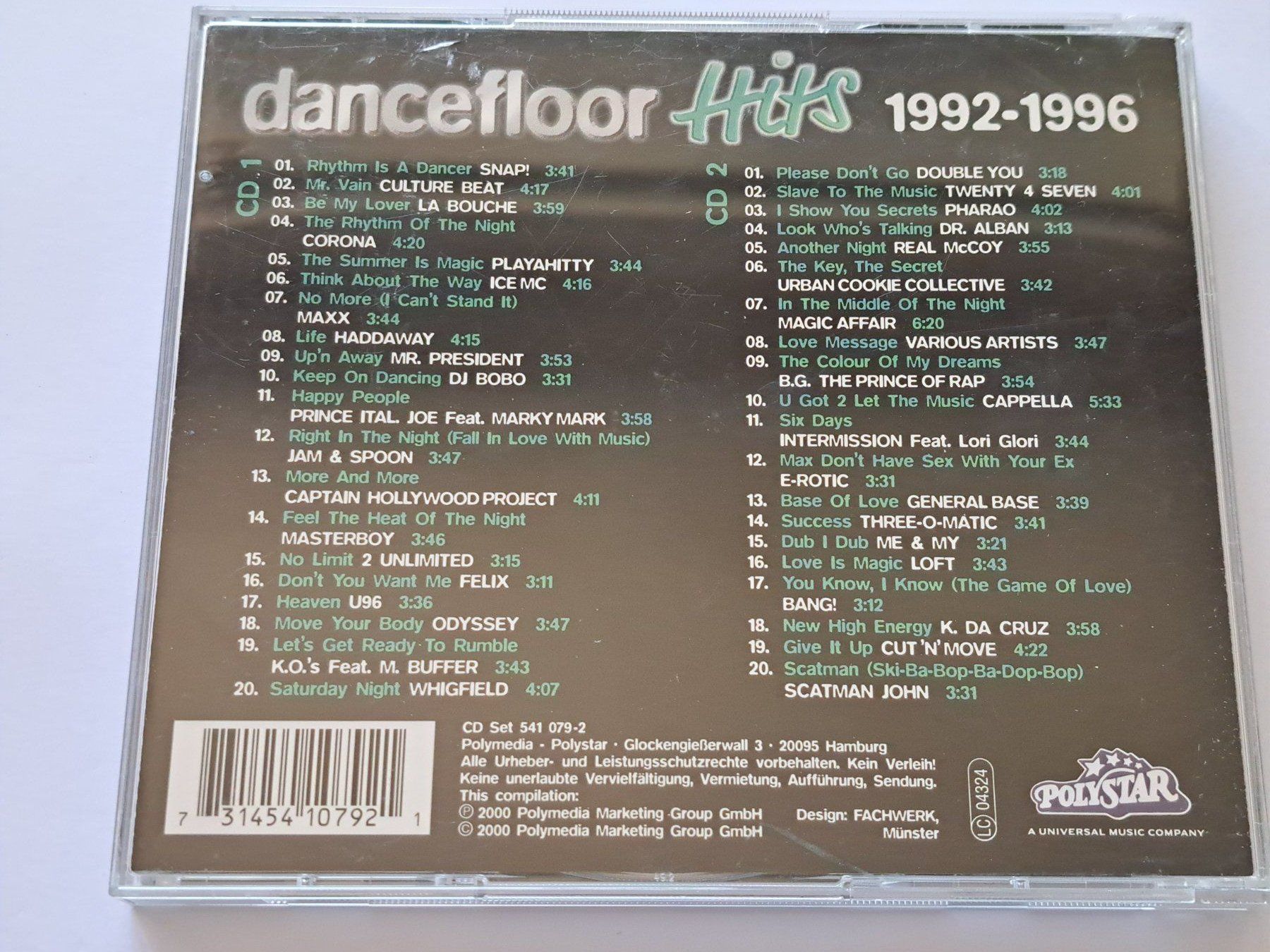 CD: Cd Dancefloor Hits 1992 - 1996 2 Cds – Usato da Pully venduto da bro_n52j 1