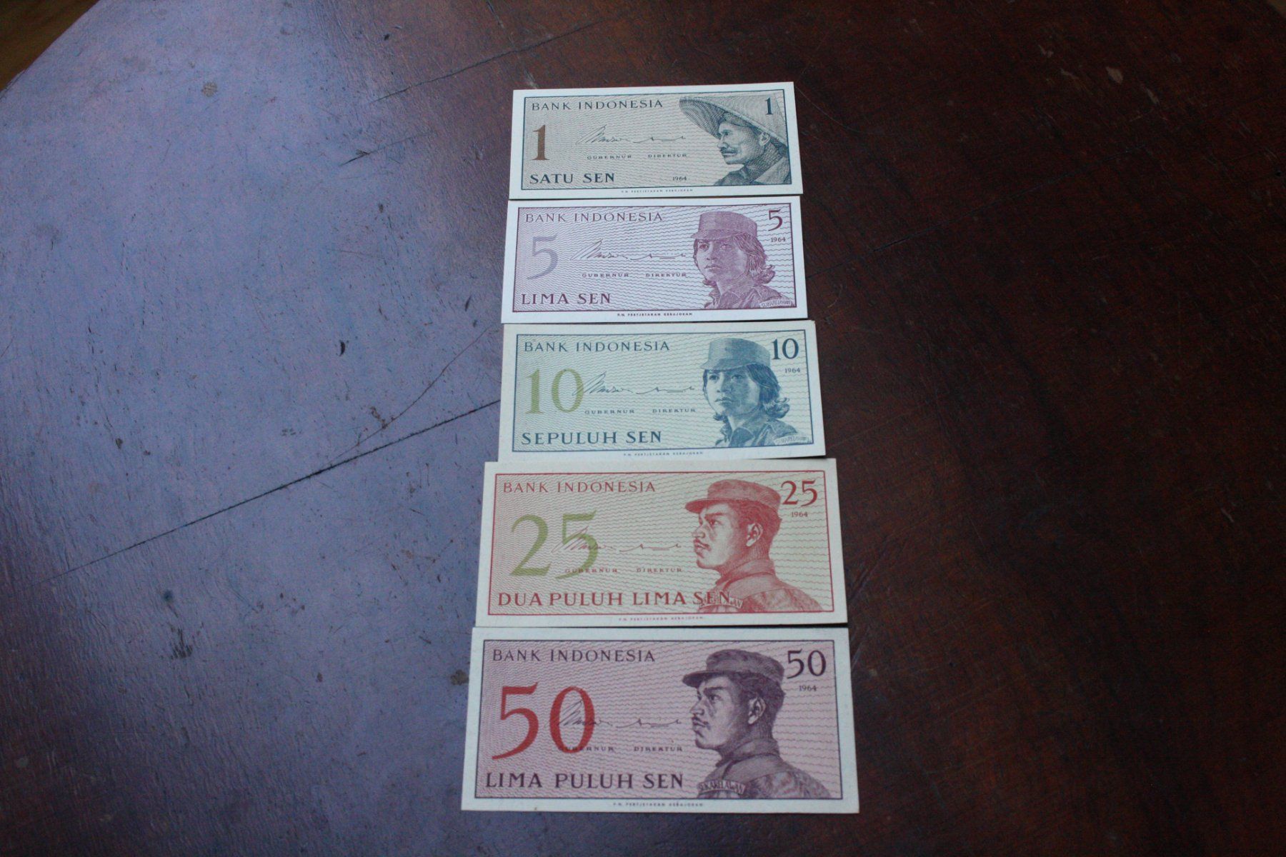 Banknoten: UNC Indonesie serie 1964 – Neu (gemäss Beschreibung) aus Cormondrèche von Hermes.monnaies