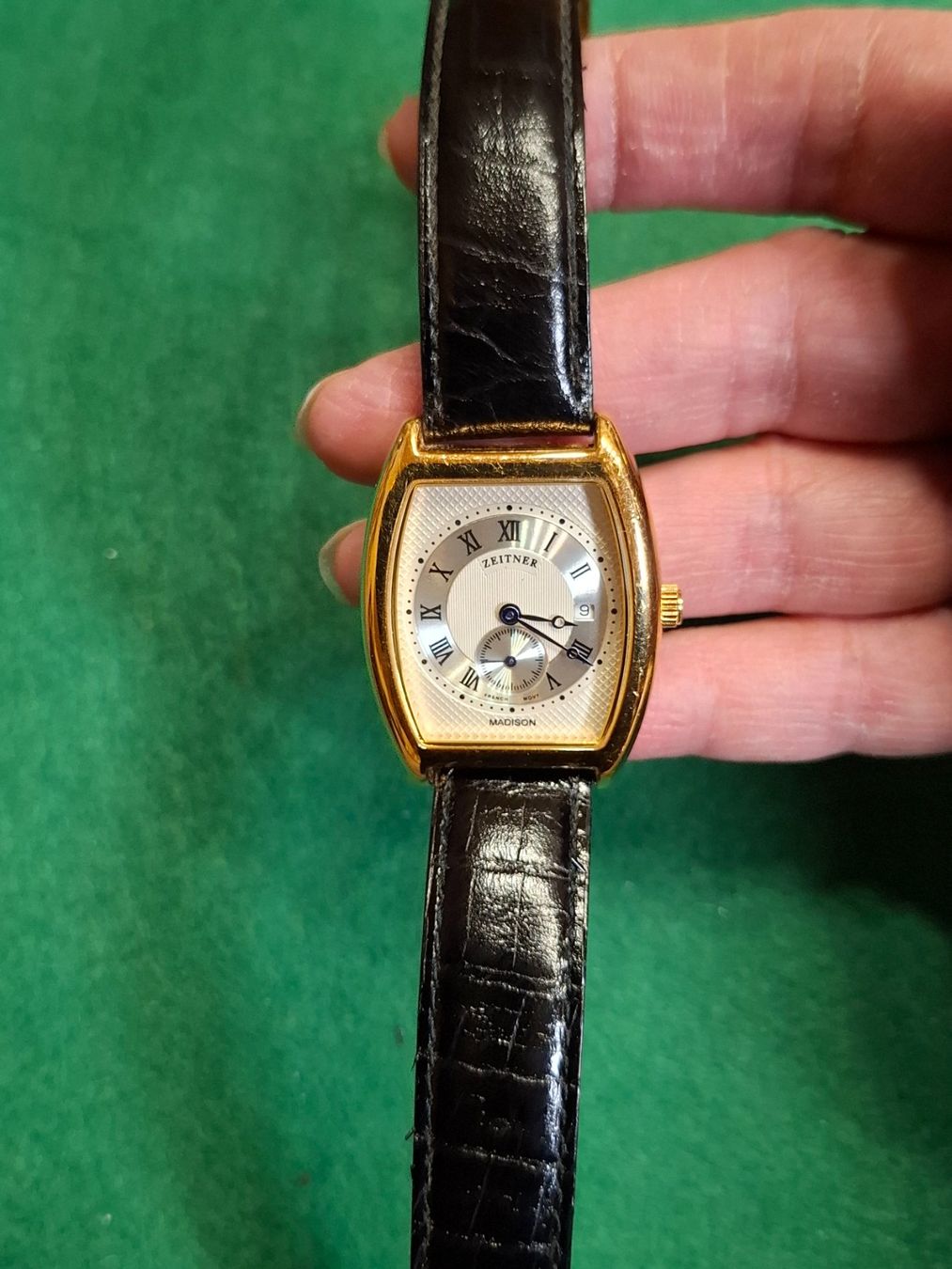 Orologi: Zeitner Madison Quartz Gold Plated Men's Watch – Usato da Schlieren venduto da Norauro 3