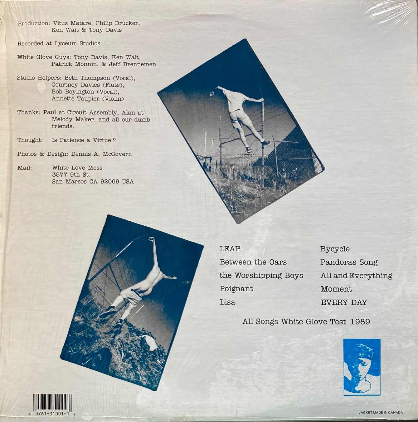 Dischi in vinile: WHITE GLOVE TEST - LEAP – Usato da Poliez-Pittet venduto da Newtown-Records 1