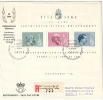 Block 1962 auf Ersttagsbrief in die Schweiz