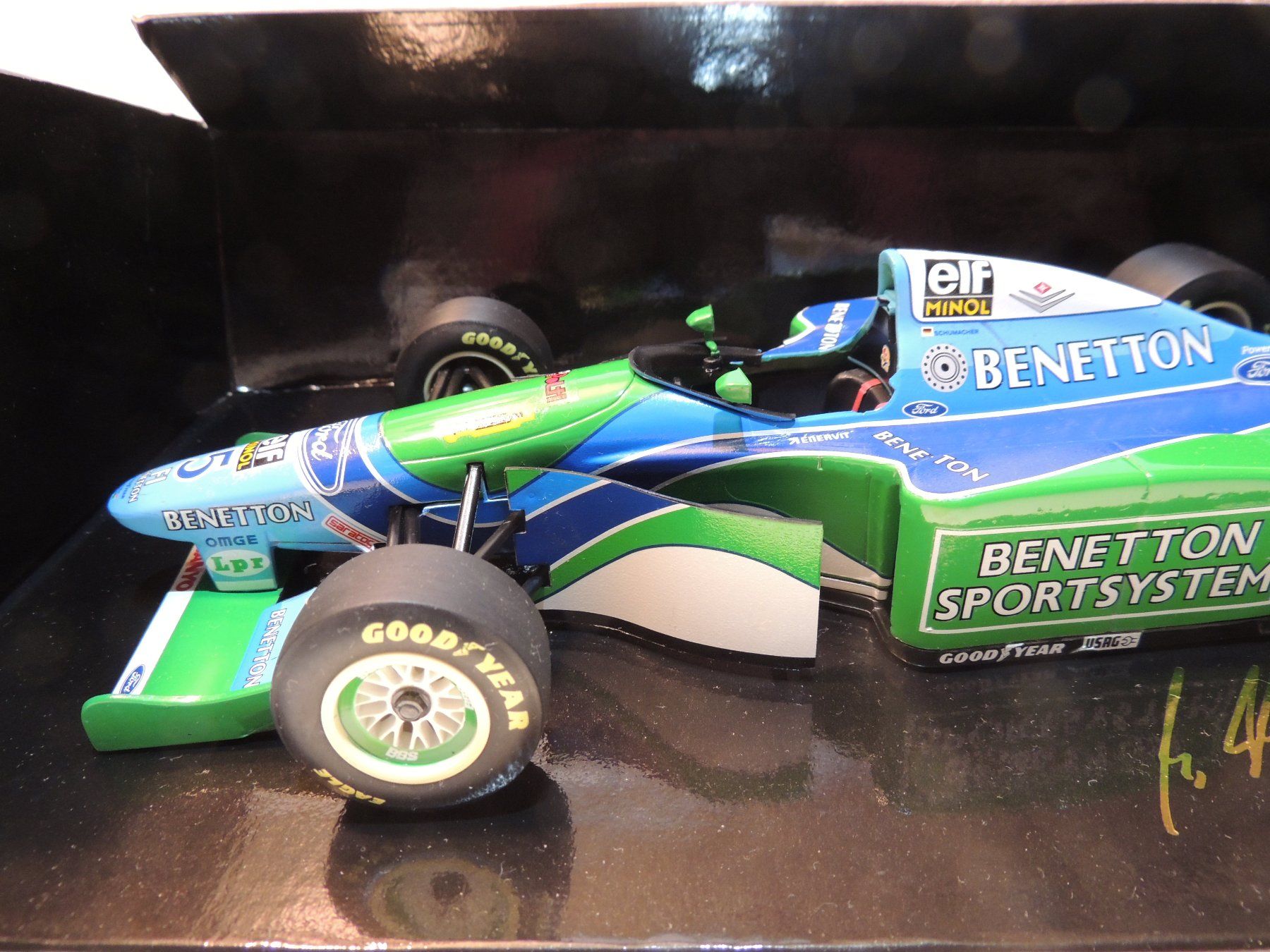 Minichamps Modellini d'auto: Minichamps Benetton Ford B194 MSC 1:18 – Nuovo e nell'imballaggio originale da Corminboeuf venduto da corbay 1