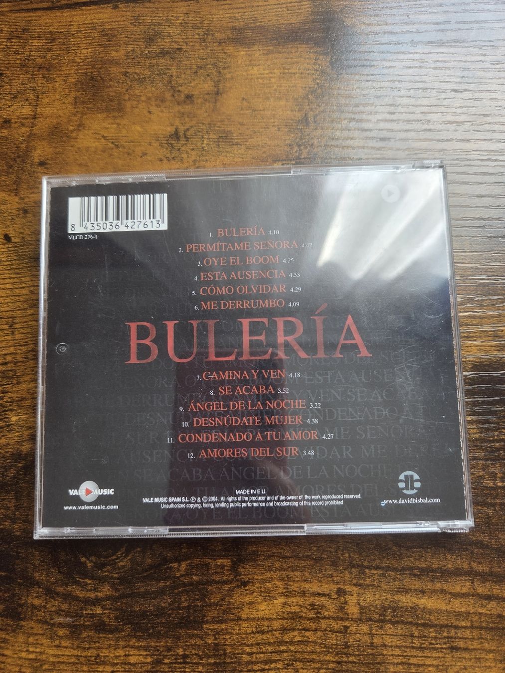 CD: CD David Bisbal Buleria good condition – Usato da Winterthur venduto da Maricels_Boutique 3