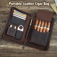 🤩NEU Leder Zigarrenetui Reise Tasche