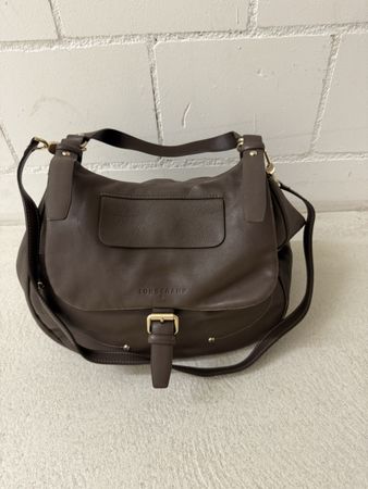 LONGCHAMP Umhängetasche grau