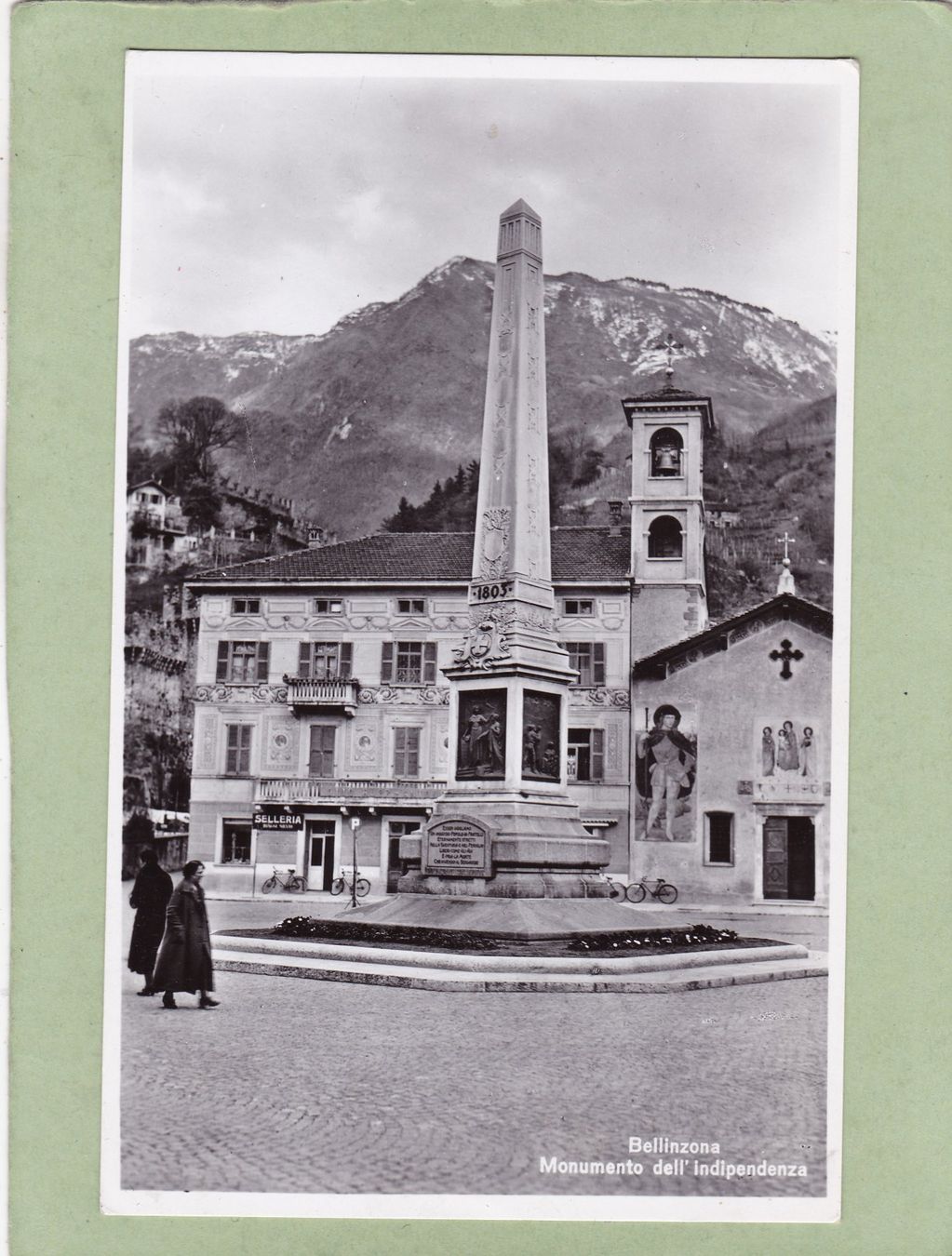 Cartoline postali: Bellinzona Monumento dell Indipendenza – Usato da Herisau venduto da Lisegrat2008