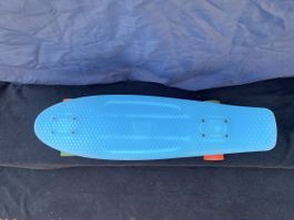 Hudora Pennyboard Blau Gebraucht mit LED