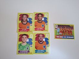 5 cartes Panini Pays-Bas FIFA World Cup 2026 état neuf
