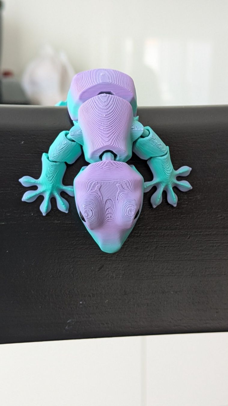Tutte le decorazioni: Beweglicher Gecko, violett/tuerkis – Nuovo (secondo la descrizione) da Staufen venduto da El3D 3