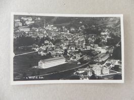 Karte Wald ZH 1925 Flugansicht Bahnhof Zug Bahn & Fabrik