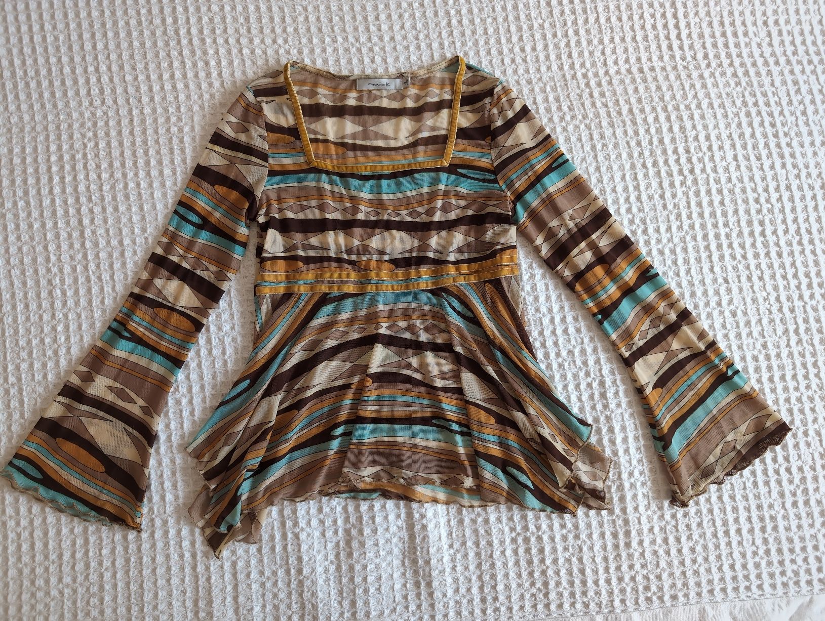 Blusen: Miss K Boho Chic Blouse, Size S, Multicolor – Gebraucht aus Glis von livespringly
