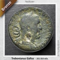 Grosse römische Münze - Trebonianus Gallus