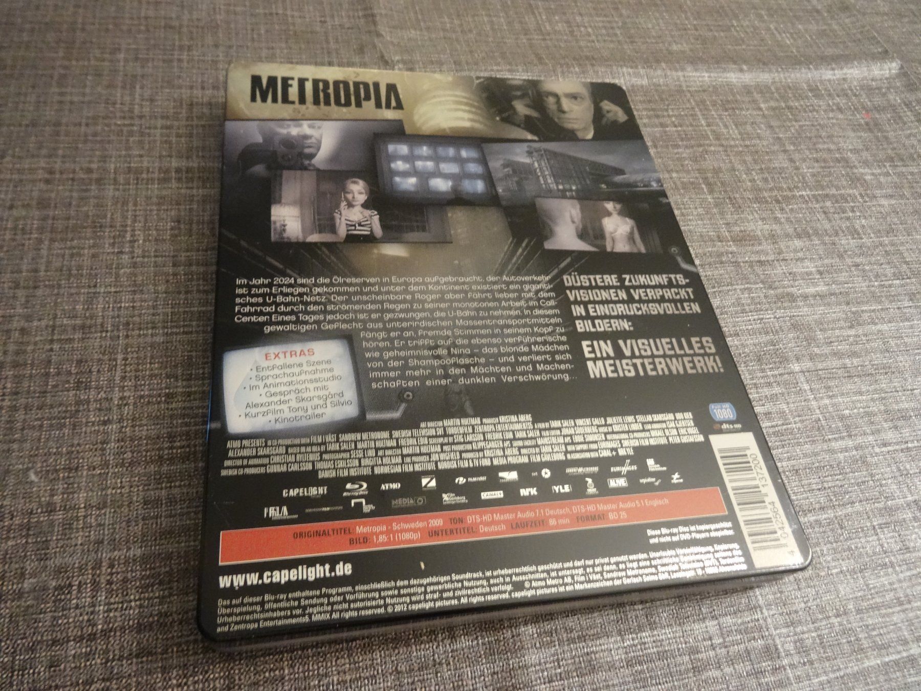 Tutti i DVDs: Metropia Blu-ray Steelbook – Usato da Olten venduto da Disc-Verkauf 2