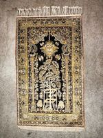 N4 Orientteppich handgeknüpft Seide 79x132cm