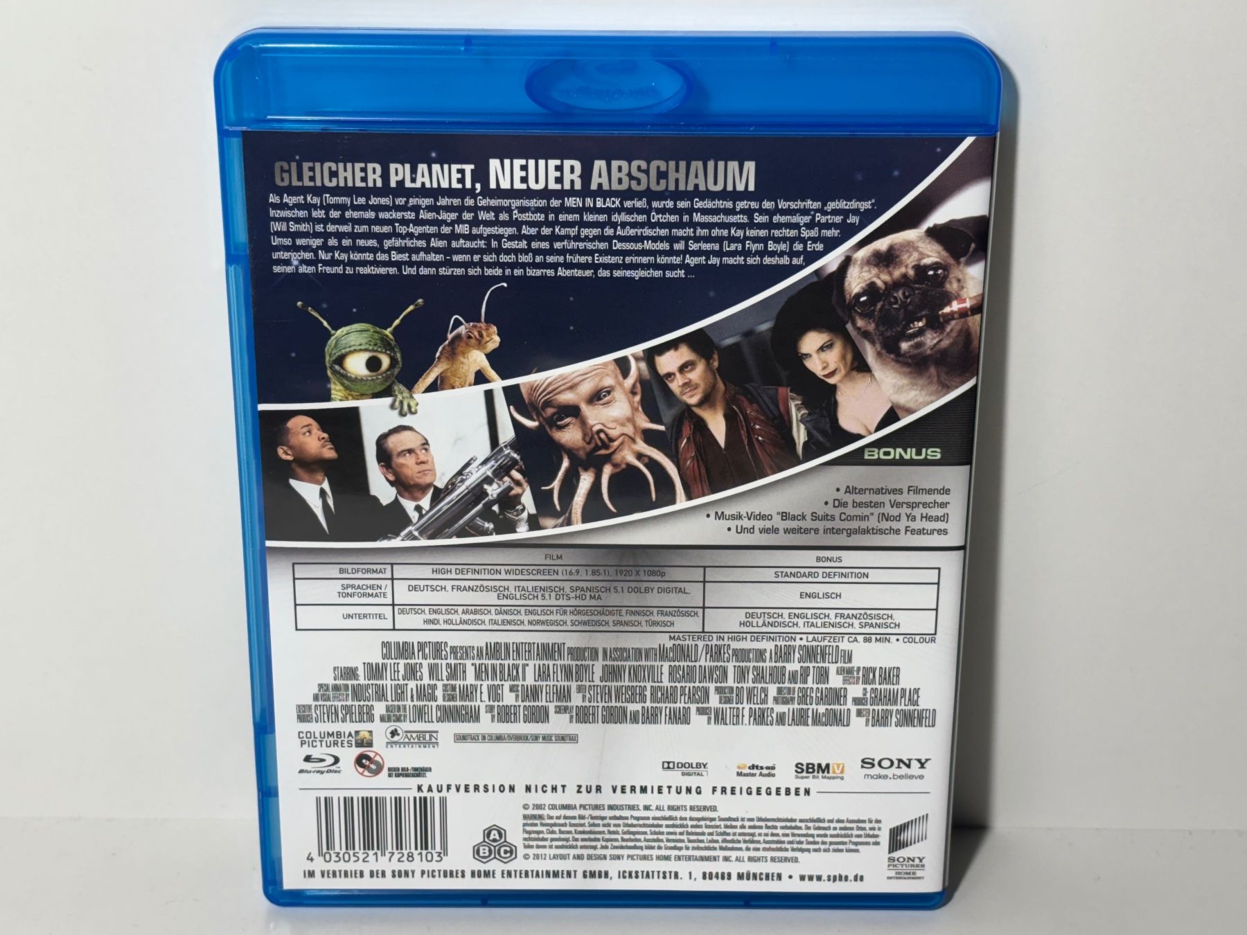 Tutti i DVDs: Men in Black 2 Blu Ray – Usato da Wilderswil venduto da Mr.Fury 1