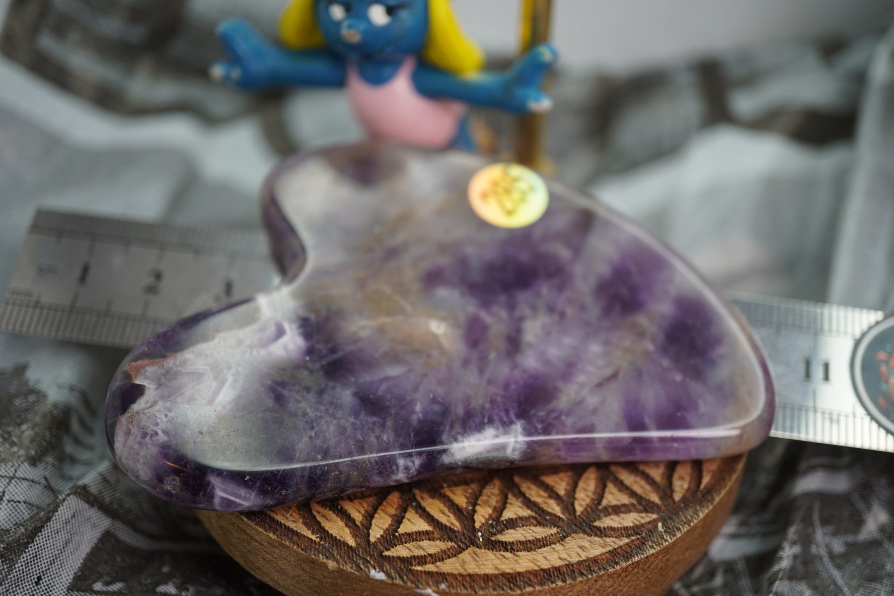Minerali & Pietre curative: Gua Sha Massage-Stein Ametrin   ab 1.- – Nuovo e nell'imballaggio originale da Eschenbach SG venduto da topstone 4