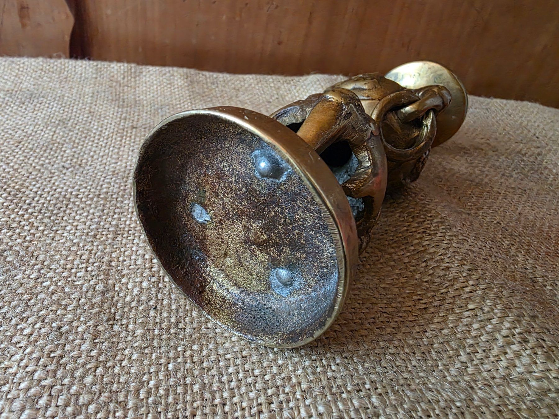 Kerzenständer: antiker wohl Bronze Kerzen Ständer 18 cm – Gebraucht aus Walterswil BE von Lonitti 6