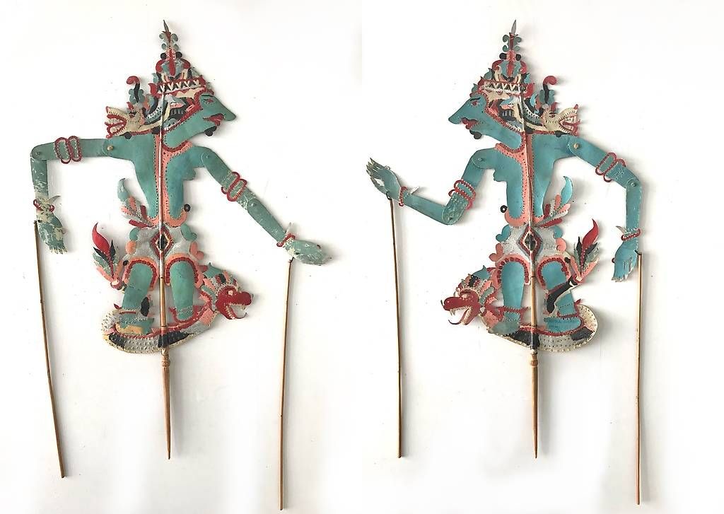 Statuette: Alte indonesische Schattenspielfigur "Krishna" – Usato da St.Gallen venduto da cbr_5mvv