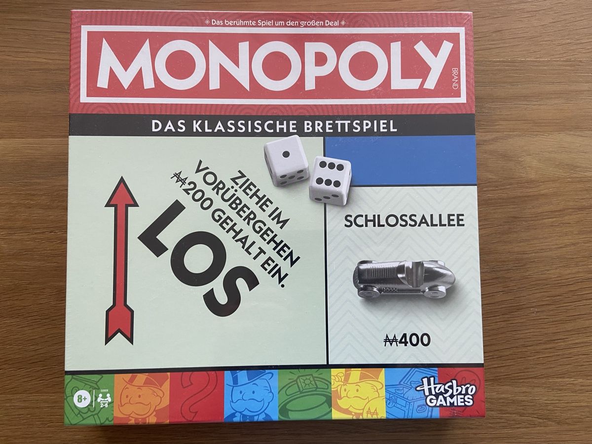 Hasbro Giochi: Monopoly Brettspiel Klassik NEU! – Nuovo e nell'imballaggio originale da olten venduto da Pegasus1