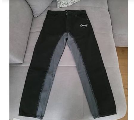 Cronin curved baggy Jeans black/grey Grösse 32