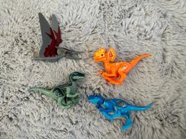 4 Lego Dinosaurier, Grösse ca. 10-12 cm