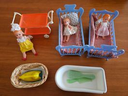 Puppen mit Zubehör, Vintage