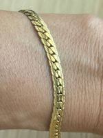 Luxus Elegante Edelsthal 20 cm Armband Farbe :Gold