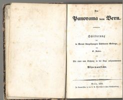 Das Panorama von Bern 1850