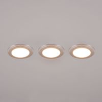 LED Einbauleuchten, 3er Set, 8 cm Ø