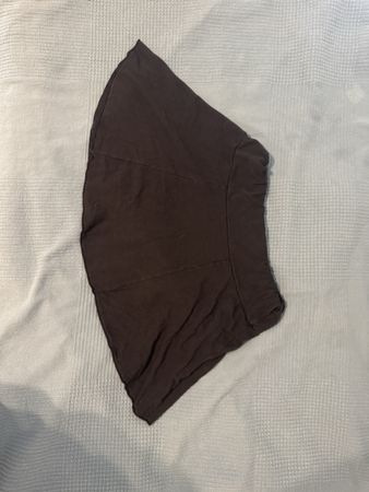 Damen Rock dunkelbraun Viskose Elasthan Grösse S