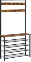 Garderobe Kleiderständer mit Schuhregal & Aufbewahrungskorb