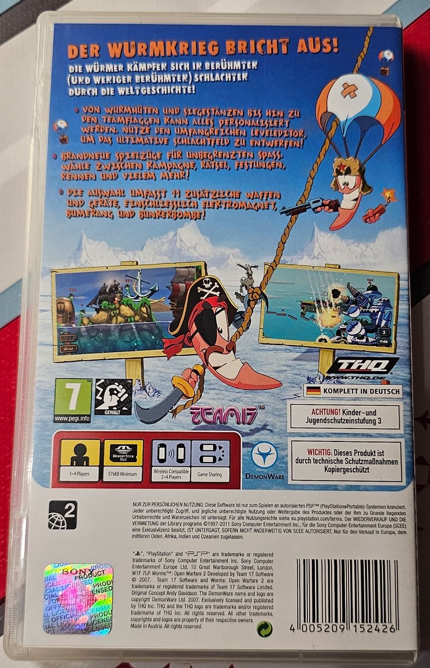 Sony Giochi: PSP Spiel - Worms 2 – Usato da La Garde venduto da The_Hammer76 1