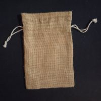 Kleine Jute Tasche 14x22 cm mit Kordelzug