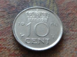 PAYS-BAS  Nederland  10  Cent  1980