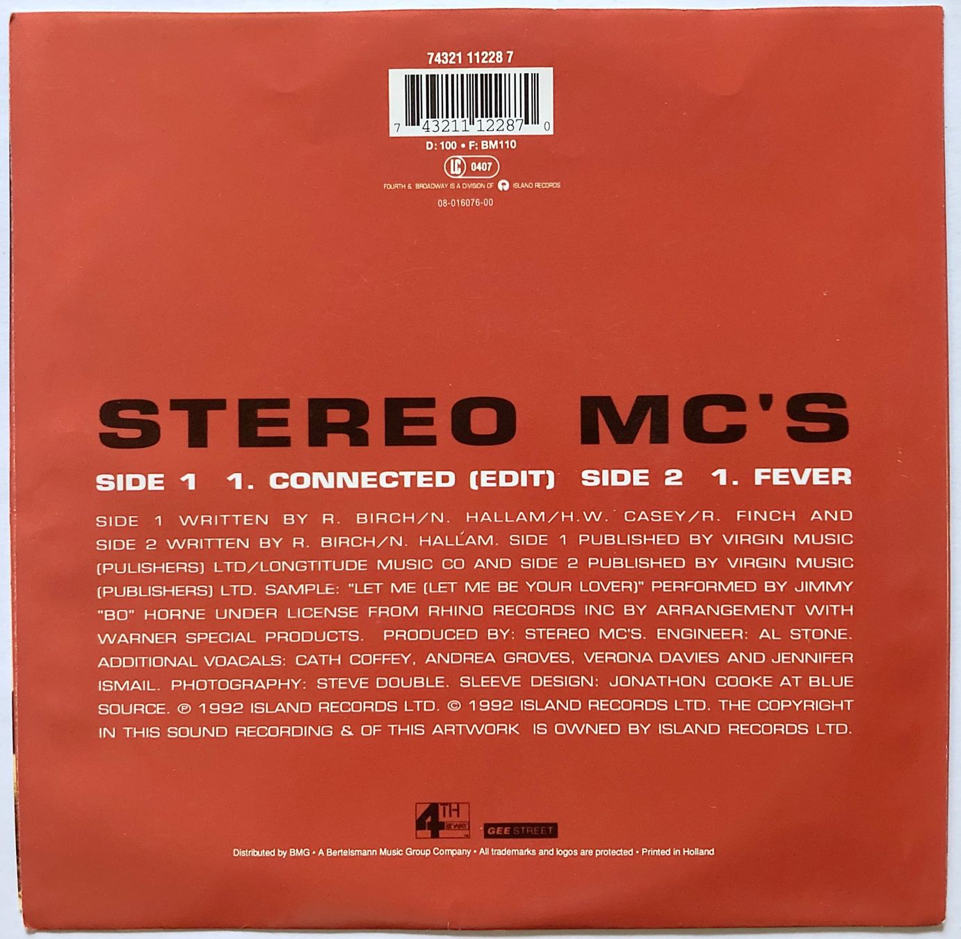 Dischi in vinile: STEREO MC's - CONNECTED – Usato da Bottens venduto da hotter-than-hell 1