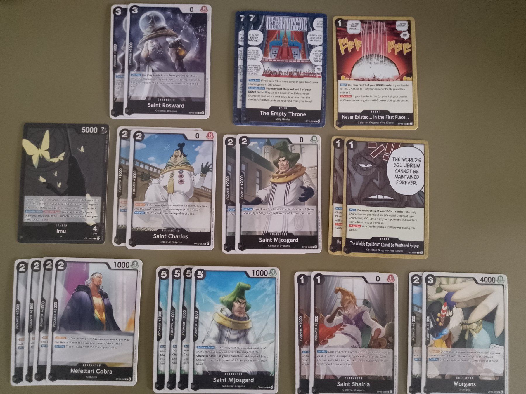 Bandai Sammelbilder & Trading cards: One Piece Imu LOT Englisch – Neu (gemäss Beschreibung) aus Jona von Stack