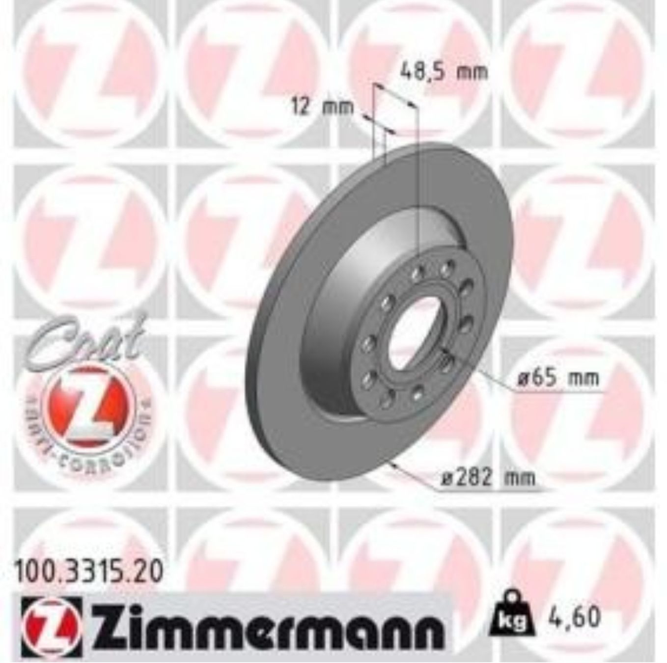 Tutti pezzi di ricambio auto: Zimmermann Scheibenbremsen – Nuovo (secondo la descrizione) da Thun venduto da ped_ypt8 7