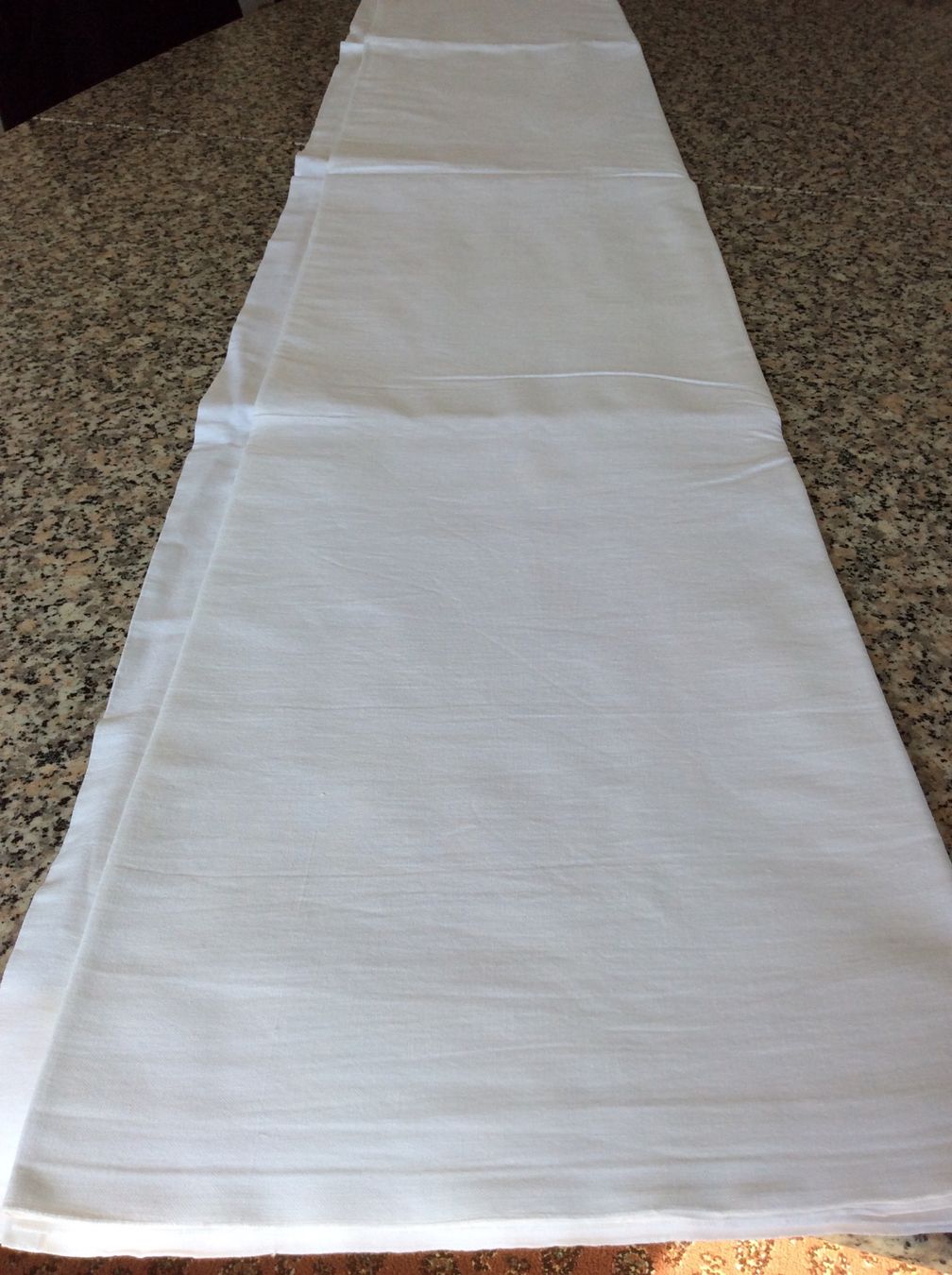 Biancheria da letto: Altes Leintuch aus feinem Leinen. Mit Monogramm: E. L. – Nuovo (secondo la descrizione) da Birwinken venduto da waldmanndli 5