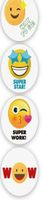 40 Sticker Aufkleber Etiketten Smiley Motivationskleber