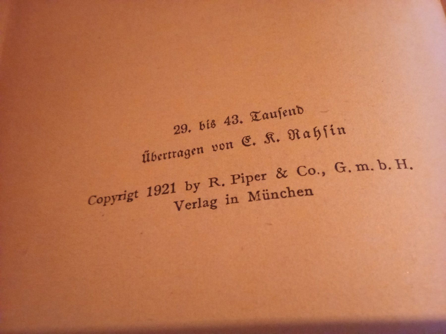 Libri: Fjodor M. Dostojewski - Die Brüder Karamasoff 1921 – Usato da Remetschwil venduto da Privatflohmi 3