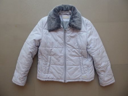 Esprit Damen-Winterjacke mit Kunstfellkragen, Grösse L