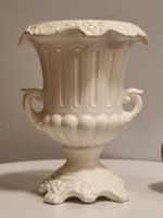 Keramik Cachepot Urne Weiss Antik Stil Weinlaub