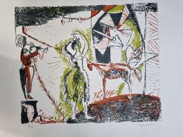 MAX HEGETSCHWEILER LITHOGRAPHIE SIGNIERT NUMMERIERT