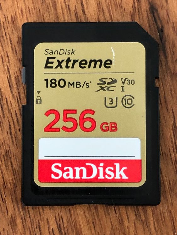 SanDisk Extreme SDXC UHS I Card 256GB 4K UHD Kaufen auf Ricardo