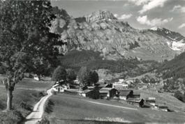 Birchen   VS  bei Leukerbad mit Rieder- & Balmhorn   um 1964