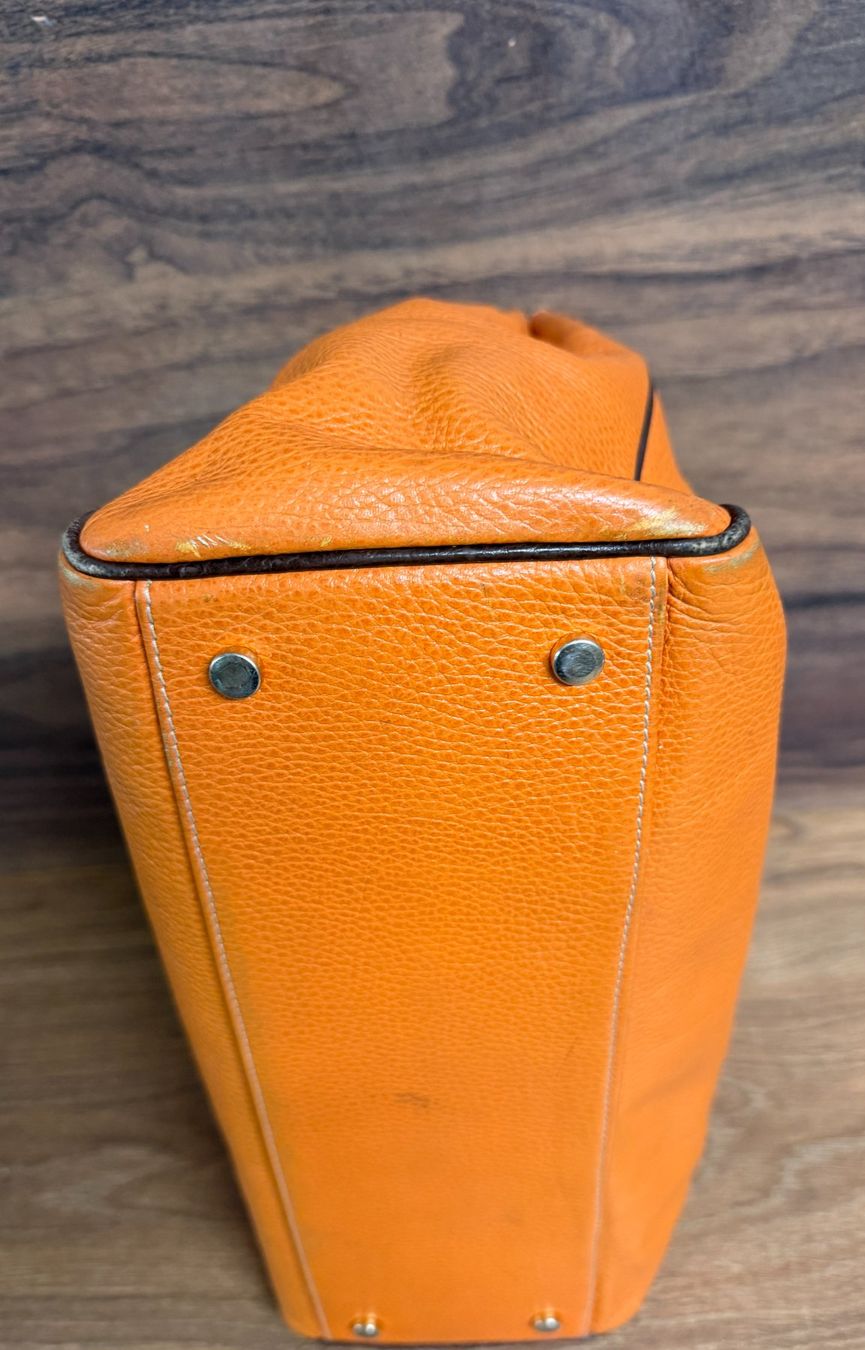 Borse da donna: Handtasche Leder Orange Marke H Damen – Usato da Nussbaumen AG venduto da olitech5415 2