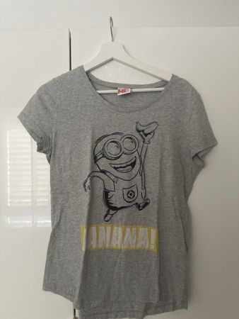 Despicable Me Minion T-Shirt Grau Grösse M guter Zustan
