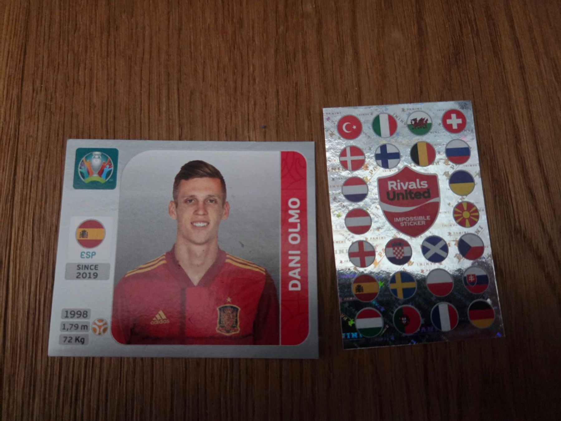 Panini Cartes à collectionner: Zwei Panini EM 2020 Sticker von Coca Cola – D'occasion à Unterterzen par joshua_05